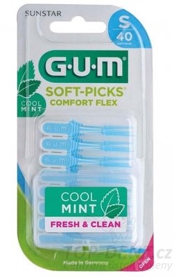 GUM Soft-Picks Comfort FLEX MINT (S), 40 ks