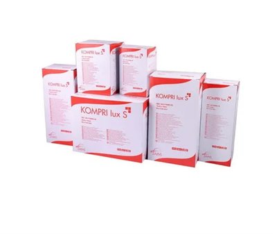 Kompres z gázy sterilní KOMPRI lux S 7,5x7,5 cm ZAR 2ksx50ks