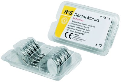Rhodiová zrcátka vel.4, 12ks