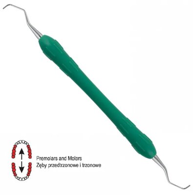 Easy-Color Curette Gracey rigid de fig. 7/8 (Green)