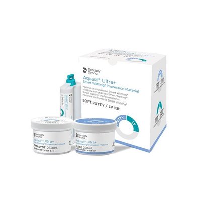 Aquasil Ultra+ Soft Putty, rychle tuhnoucí, 2x 250 ml+ LV normálně tuhnoucí, 50ml