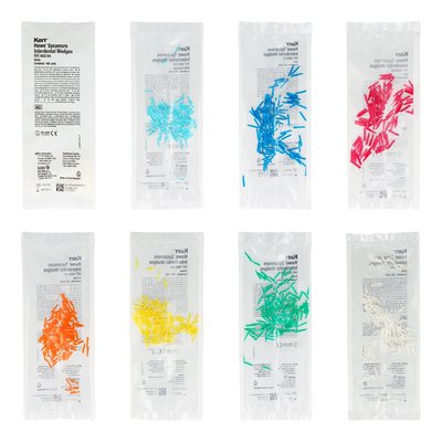 Kliny drewniane 100 szt. KerrHawe - żółty