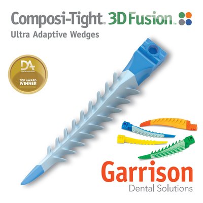 Klínky Garrison Composi-Tight 3D Fusion - Small Modré