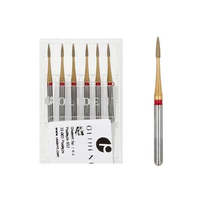 Wiertło diamentowe na turbinę płomyk 6 szt OLIDENT