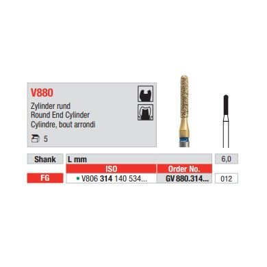 Diamant FG Diacut MLT GV880.012 (5ks/bal)