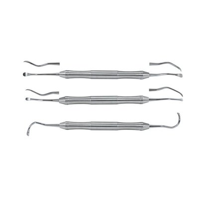 Implantologická sada - nástroje Sinus lift LiquidSteel, 3ks