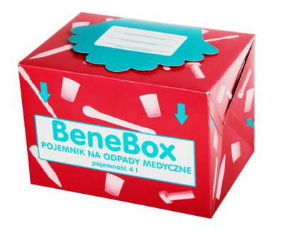 Pojemnik na odpady medyczne kartonowy 4 l