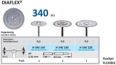 HORICO Diaflex obojstranný 22/0,3 mm