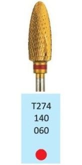 HORICO tvrdokovová fréza TiN - plamienok 6,0 mm