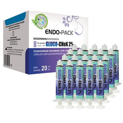 Gluko-chex 2% stříkačka prázdná 20x5ml Endo-Pack