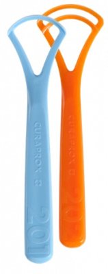 Curaprox CTC 203 škrabka na jazyk, jednořadá a dvouřadá, 2 ks