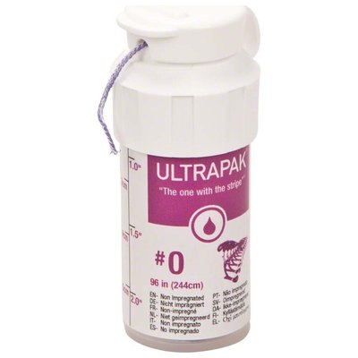 Ultrapak retrakční vlákno č.0 fialové