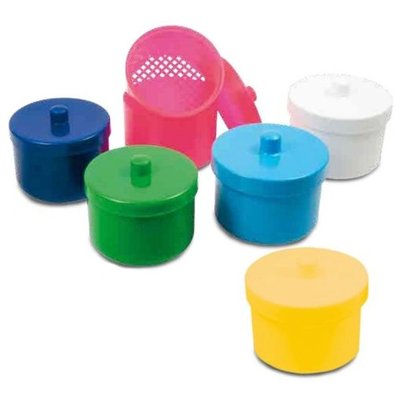 Plastový kontejner ke sterilizaci vrtáčků s filtrem - Bílá