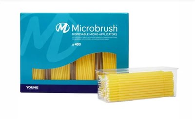 Microbrush Plus aplikátory 4x100ks Fine žluté PF400