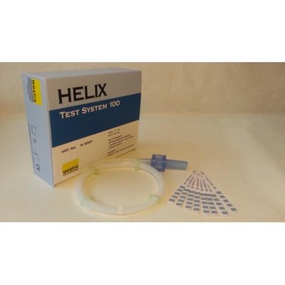 Vsázkový zátěžový test Helix Test Systém 100 PCD pro parní sterilizaci, 1 x test. zař. + 100 ks proužků, 121°C/15 min., 134°C/3,5 min., tř. 6