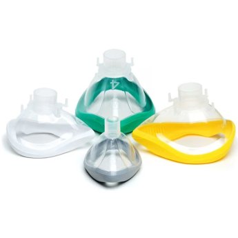 ENTONOX inhalační maska Quadralite vel 3-4 stř. žlutá