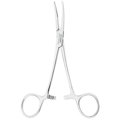 Svorka na cévy Kelly zahnutá ASA 14cm