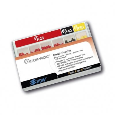 VDW RECIPROC gutaperčové čepy - vel.40, černé