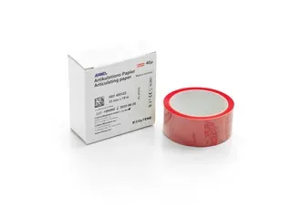 Artikulační papír Hanel 40 µm 22x110 I proužek modro/červený, 120 ks