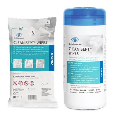 Cleanisept Wipes dezinfekční ubrousky bez alkoholu, 100 ks - Dóza