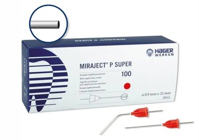Miraject P karpulové jehly tupé 0,9x32mm G20, 100ks červená