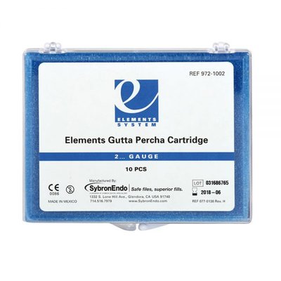 Elements Gutta Percha Cartridge SILVER - 23G Heavy Body – SILVER