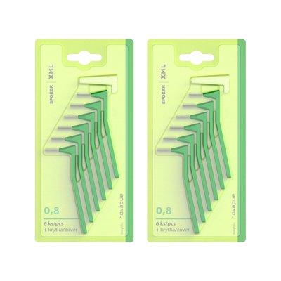 Spokar XML 0,8 mezizubní kartáček 2×6 ks