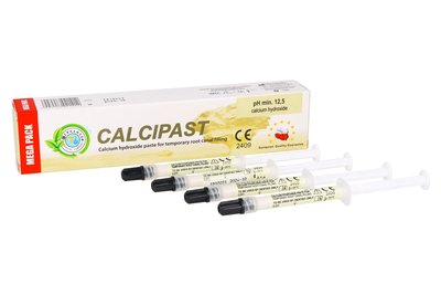 Pasta wodorotlenkowo-wapniowa Calcipast MEGA PACK 2,1 g x 4 szt. Cerkamed