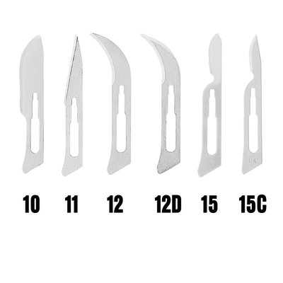 Jednorazový skalpel ASA DENTAL různé tvary - Typ 12 D – KIATO