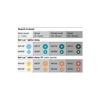 Sof-Lex XT 50ks 8692SF-super jemný 12,7mm (žluté)
