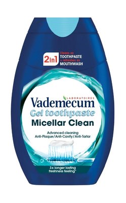 Vademecum Gel 2v1 Micellar Clean zubní pasta 75 ml