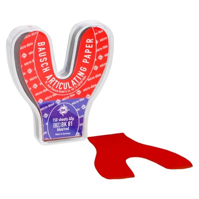 Kalka podkow. 40µ niebiesko-czerwona 150 szt. BK 81 Bausch