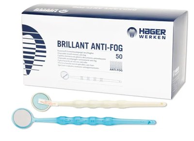 Zrcátka Brillant Anti-Fog 50ks bílé