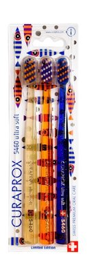 Curaprox CS 5460 Ultrasoft Summer Fish´n´stripes zubní kartáček 3 ks