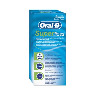 SuperFloss zubní vlákno (50ks) Oral-B