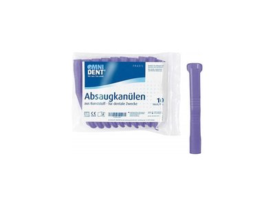 OMNI Odsávací kanyly velké, 10ks, lila