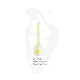 Końcówki do mieszania żółte DI.1106.03 50szt/op