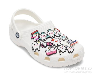 Ozdoby na obuv, 20 ks (vzor dental)