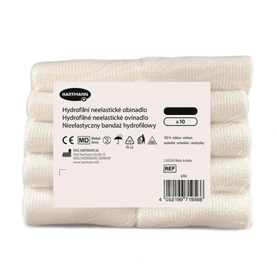Obinadlo hydrofilní nesterilní Hartmann, 10 ks v balení - 6 cm x 5 m