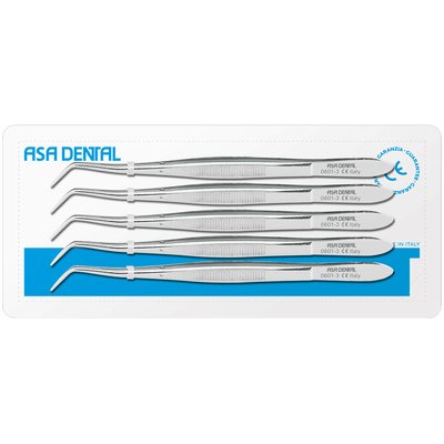 Set pinzet 5 ks Meriam typ 3, 15 cm S0601-3 ASA DENTAL - 1 ks