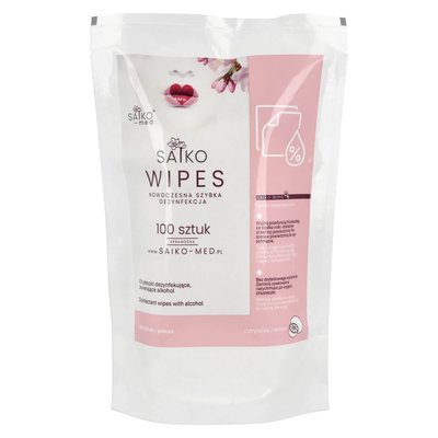 Chusteczki Saiko Wipes 100 szt. wkład - cytryna