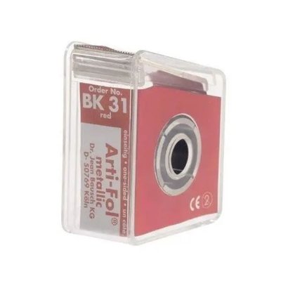 Artikulační fólie 1-str.červená BK31 22mm/20m 12µ