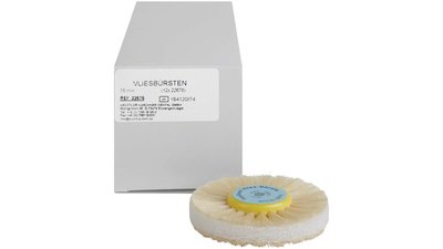 TOPDENT Vliesbürste - Packung 12 Stück 2-reihig, Vlieseinlage, Synthetikborsten, Besatz 15 mm, Ø...