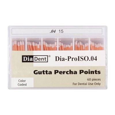Gutap.čepy DiaDent 015 kalibrované, kón. 4%