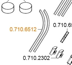 Kryt hadice pro MF / 3F / Piezo LUX