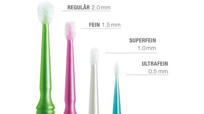 Microbrush® Applikatoren Plus Serie - Packung 100 Stück blau, regulär 2 mm
