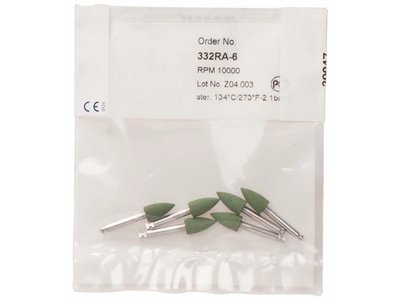 OMNI Ceragloss - leštící gumy, špička, zelená, 6ks