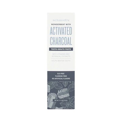 Schmidt's Activated Charcoal zubní pasta 100 ml