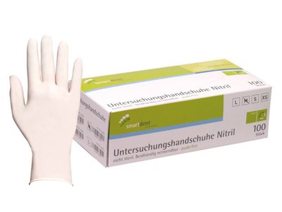 Rukavice Smart NITRIL 100ks, přírodní, vel. M