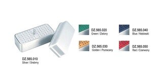 Endobox na 72 pilniki prostokątny aluminiowy srebrny Falcon DZ.565.010